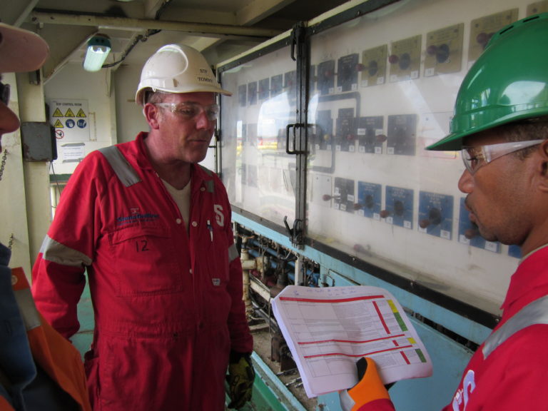 Inspection on Stena Clyde offshore Rig